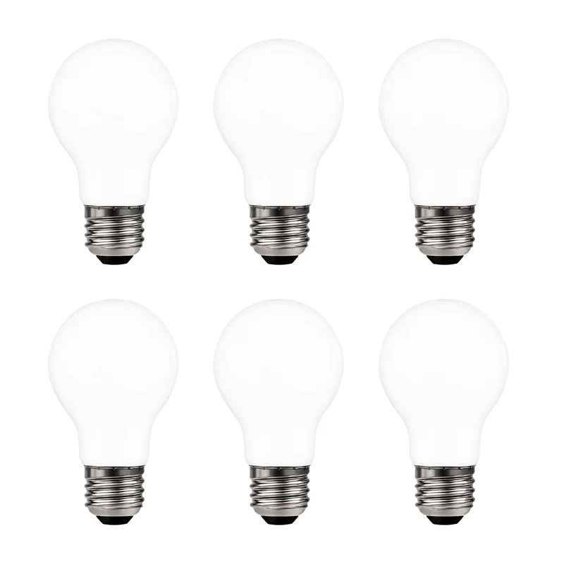 SYLVANIA LED TruWave Natural Series A19 Light Bulb, 5.5W, Dimmable, Soft White - 6 Pk