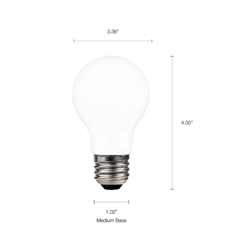 SYLVANIA LED TruWave Natural Series A19 Light Bulb, 5.5W, Dimmable, Soft White - 6 Pk