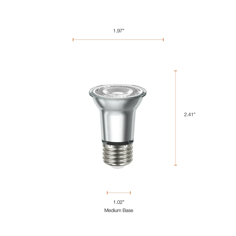 SYLVANIA LED TruWave Natural Series PAR16 Light Bulb, 50W = 6W, Dimmable, 5000K, Daylight