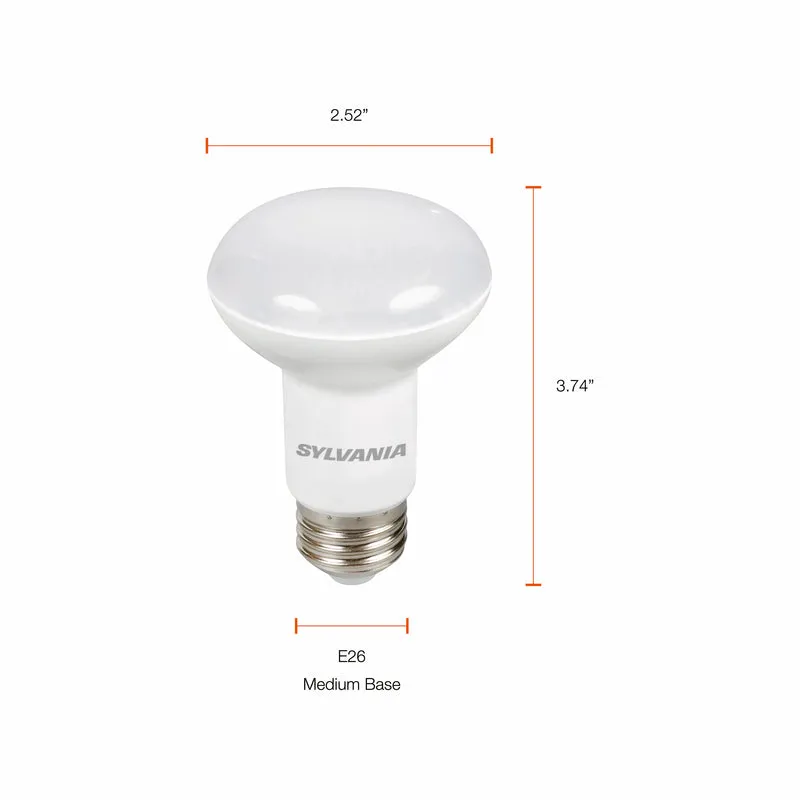 SYLVANIA LED R20 Flood Light Bulb, 50W = 5W, 10 Year, Dimmable, Frosted Finish, 325 Lumens, 2700K, Soft White - 2 Pk