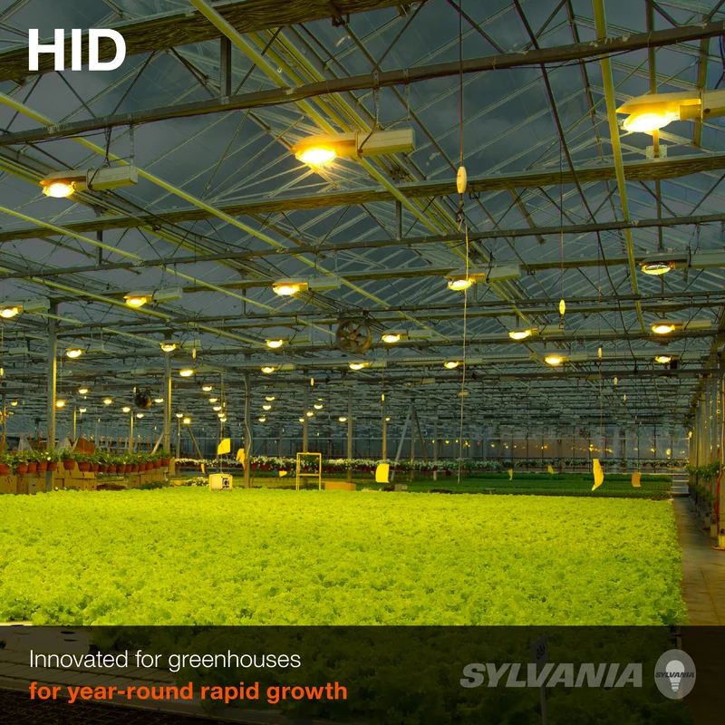 SYLVANIA 250W Plantastar High Pressure Sodium Grow Light, T14.5, 29000 Lumens, E39 Base, 100 Volts, 2100K, Clear - 1 Pk