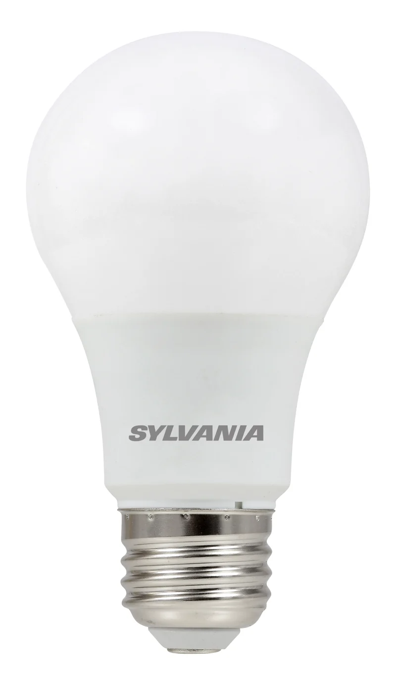 SYLVANIA LED A19 Light Bulb, 40W = 5.5W, Dimmable, 13 Year, Frosted, 2700K, Soft White - 1 Pk
