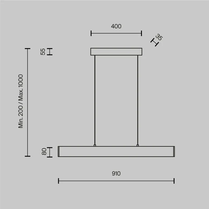 Suspension Luminaire | STEP (Linéaire)