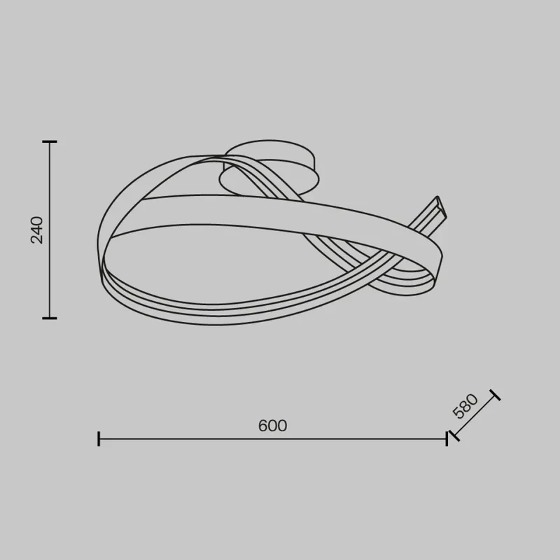 Luminaire Plafonnier | PLONS (Vague)