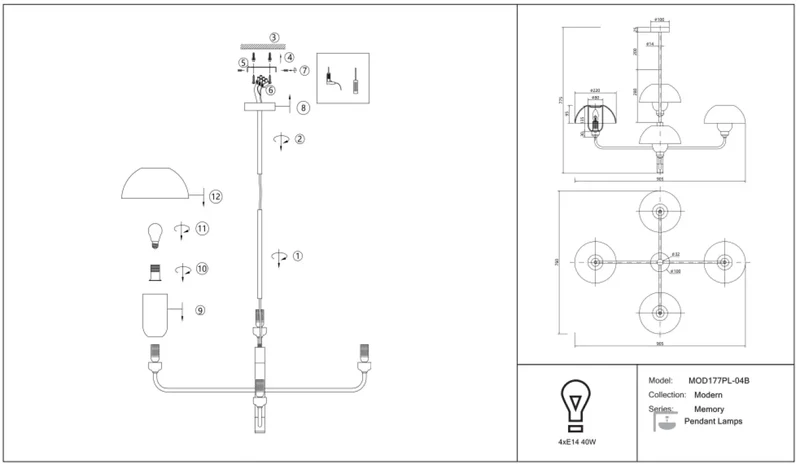 Suspension Luminaire | MEMORY (Ramification)