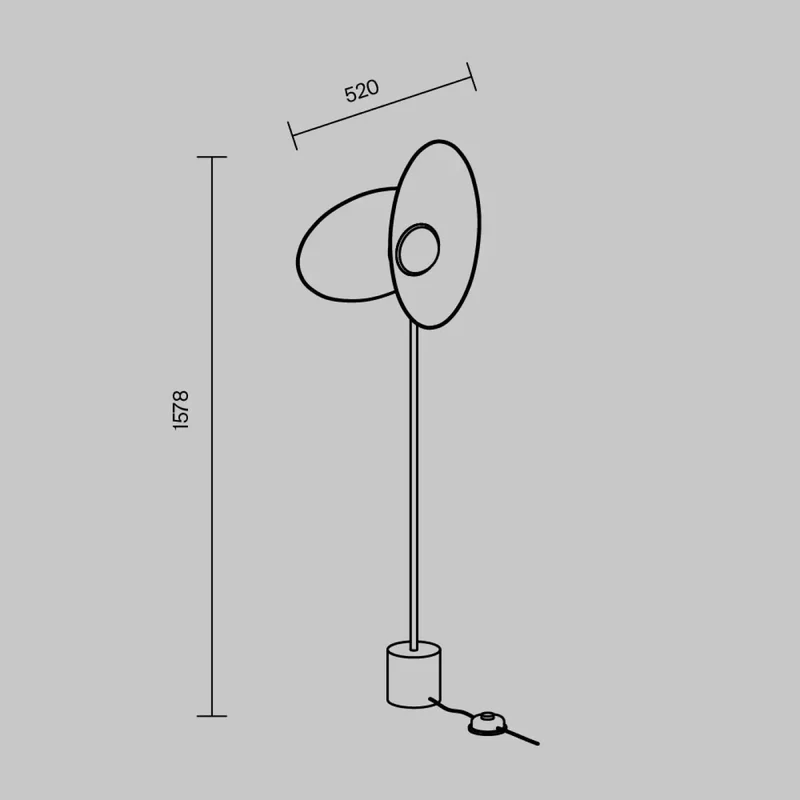 Lampadaire | EVOLUTION (Double Abat-jour)