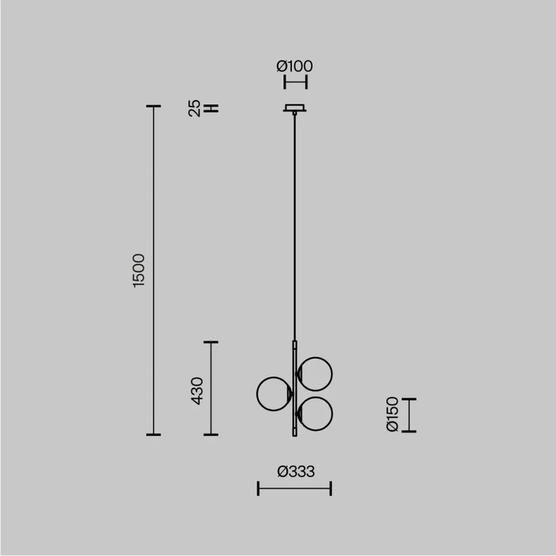 Suspension Luminaire | NOSTALGIA (Trois Globes)