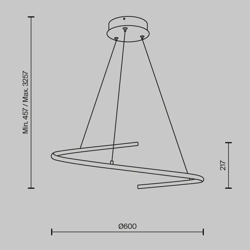 Suspension Luminaire | CURVE (Anneau)