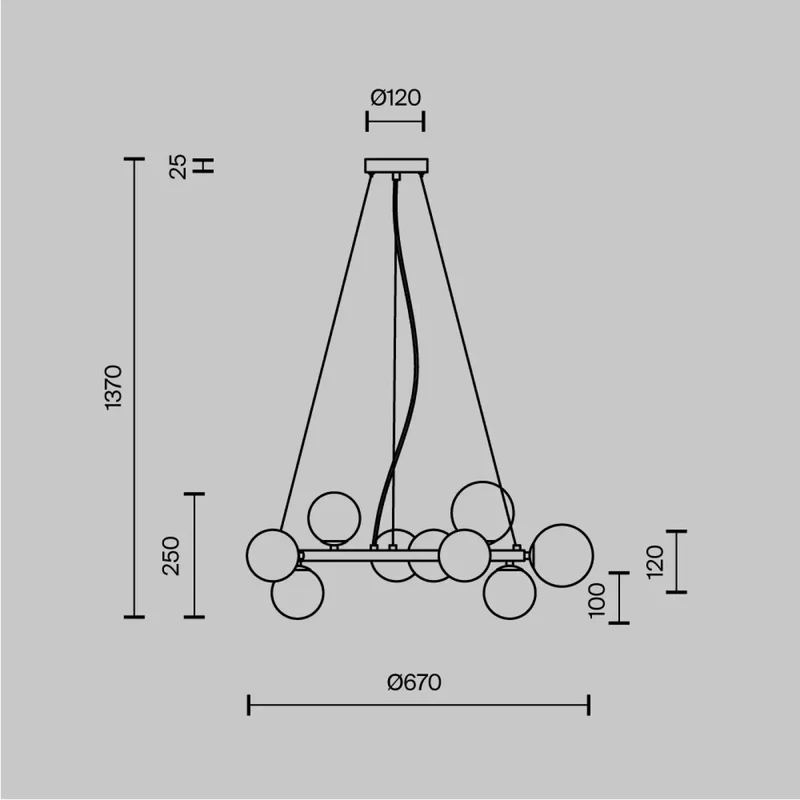 Suspension Luminaire | DALLAS (Couronne)