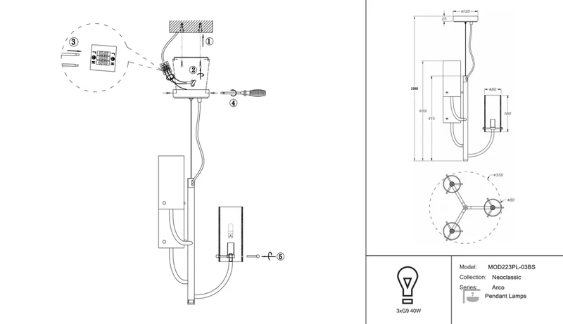 Suspension Luminaire | ARCO