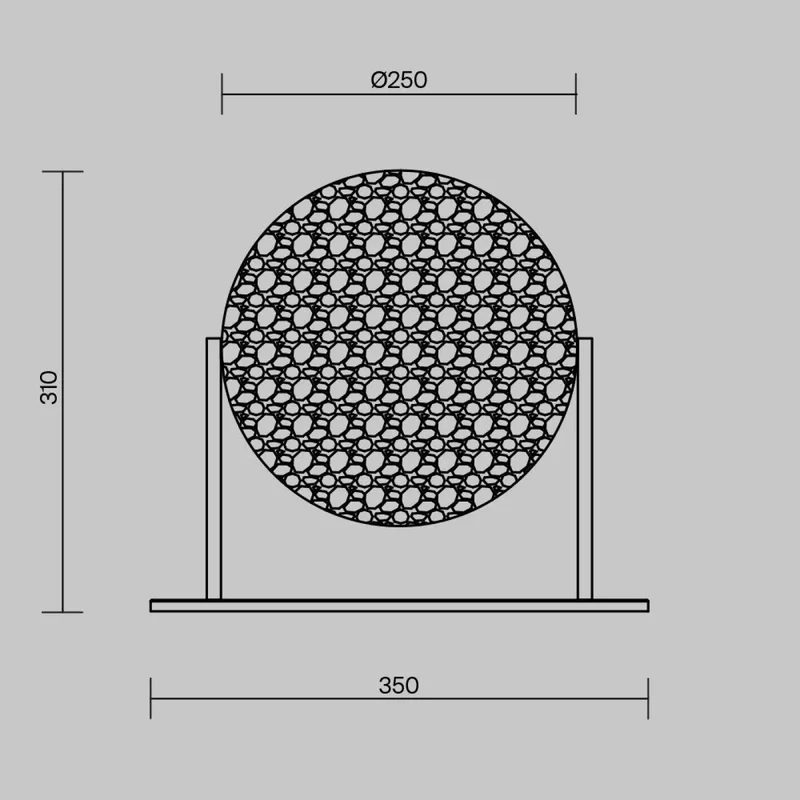 Lampe de Chevet | MANGATA (Verre Martelé)