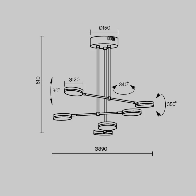 Suspension Luminaire | FAD (Bras Articulés)