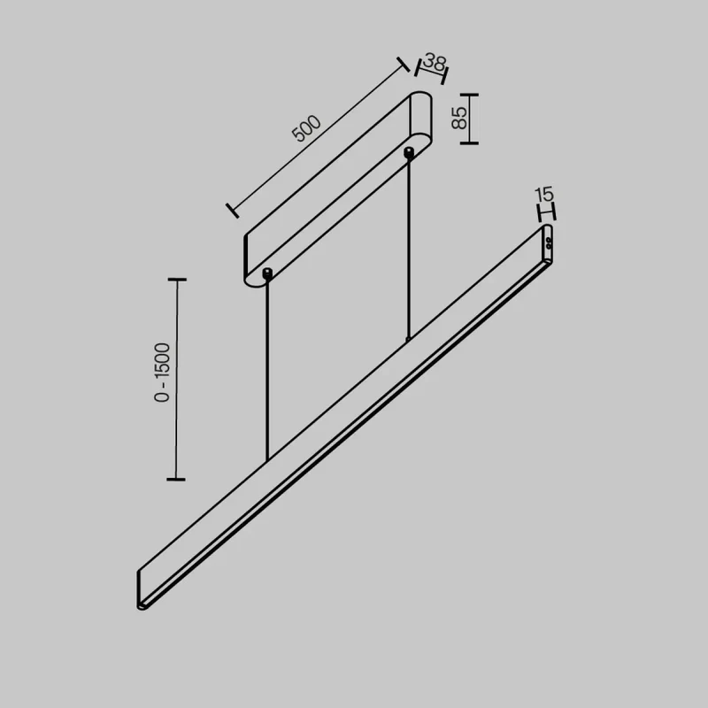 Suspension Luminaire | EUPHORIA (Linéaire)
