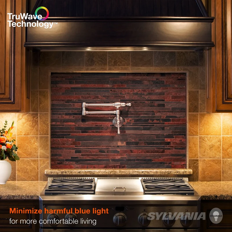 SYLVANIA TruWave 3-Way Selectable 12" LED Under Cabinet Light Starter Kit, Soft / Cool / Daylight, Plug-in Adapter - 1 Pack