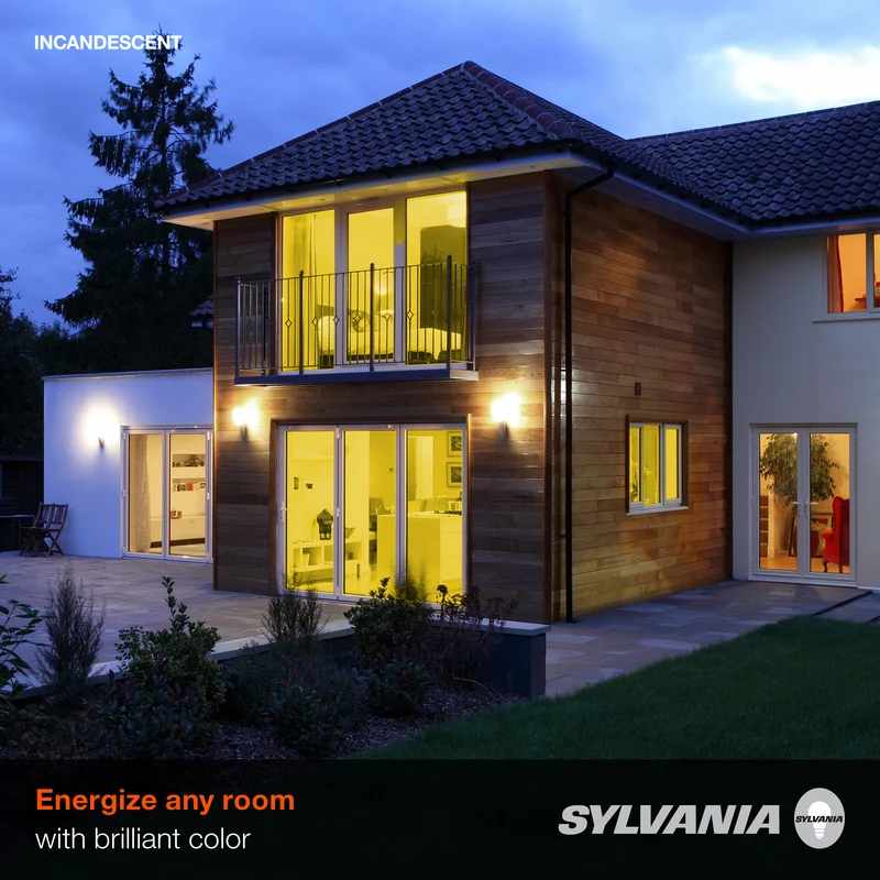 SYLVANIA Incandescent A19 Light Bulb, 25W, Dimmable, Yellow - 1 Pk