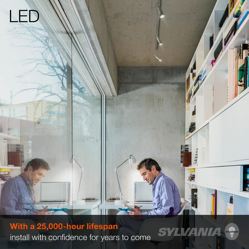 SYLVANIA MR16 Ultra LED Light Bulb, 35W = 6W, GU5.3 Base, Dimmable, 3000K, Bright White