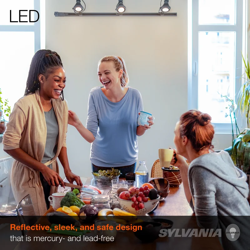 SYLVANIA MR16 Ultra LED Light Bulb, 35W = 6W, GU5.3 Base, Dimmable, 3000K, Bright White