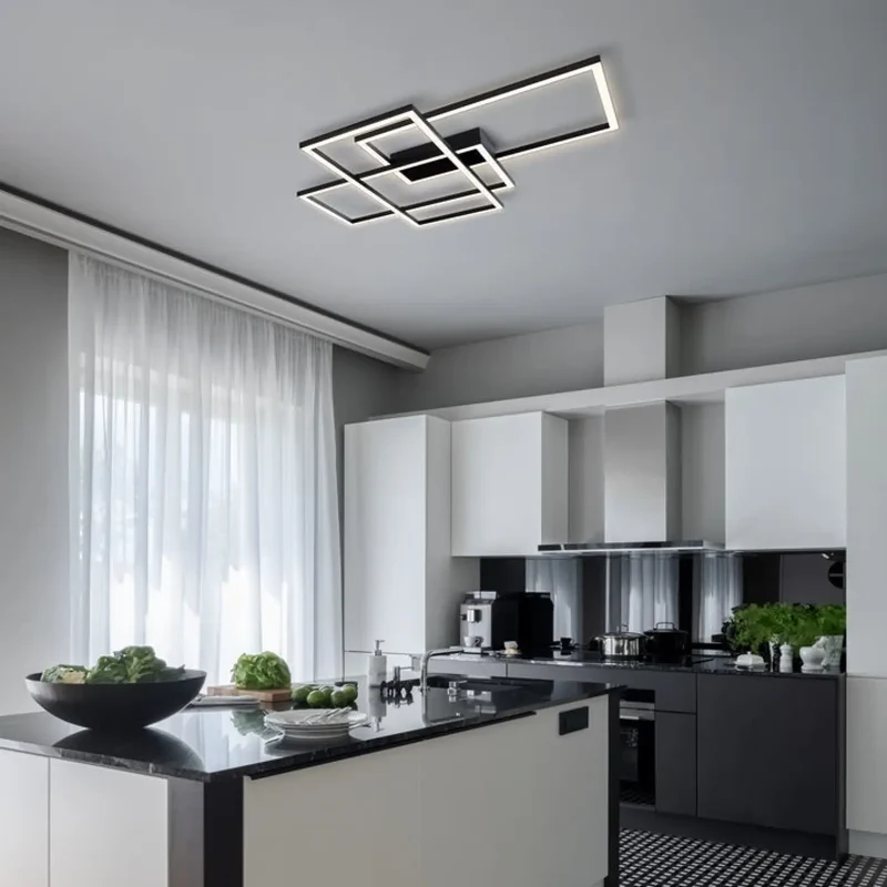 Luminaire Plafonnier | LINE (Cadre Géométrique)