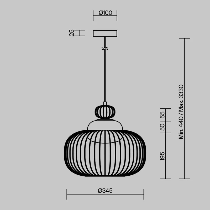 Suspension Luminaire | LEVITATION (Cage)