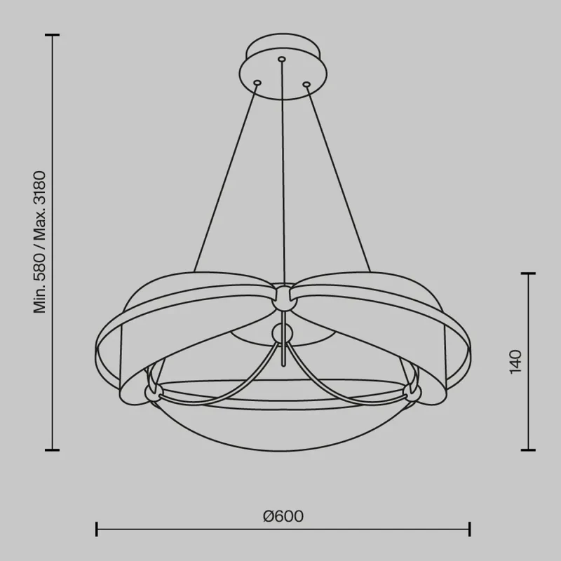 Suspension Luminaire | BREEZE (Anneau)