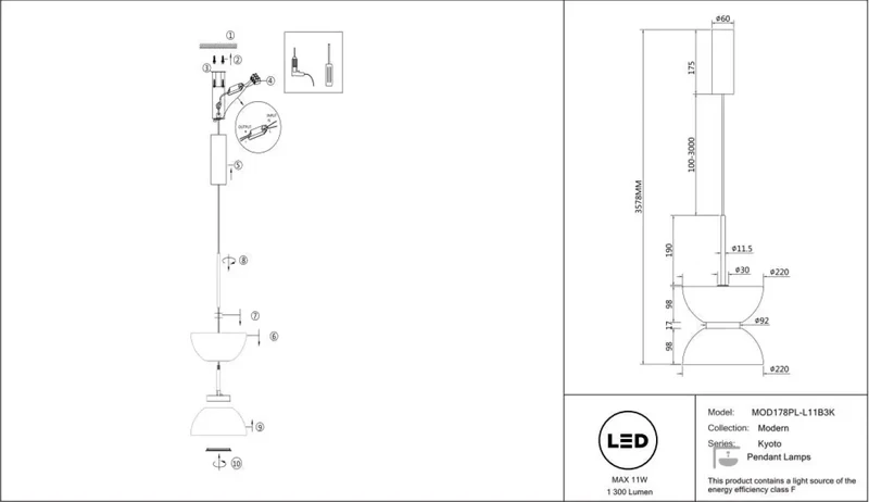 Suspension Luminaire | KYOTO (Globe)