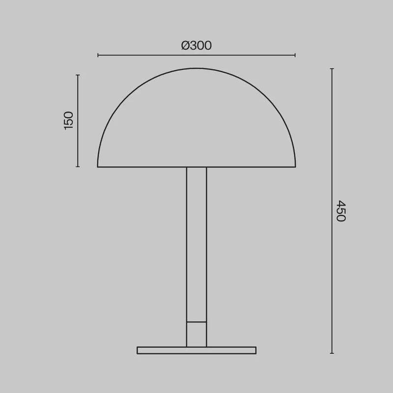 Lampe de Chevet | RAY (Tube Courbé)