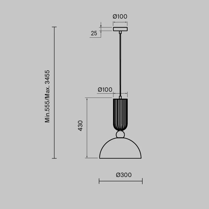 Suspension Luminaire | ANTIC (Dôme)