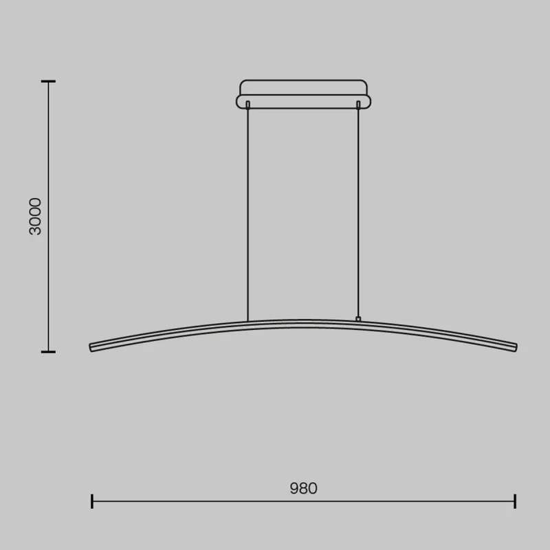 Suspension Luminaire | CURVE (Linéaire)