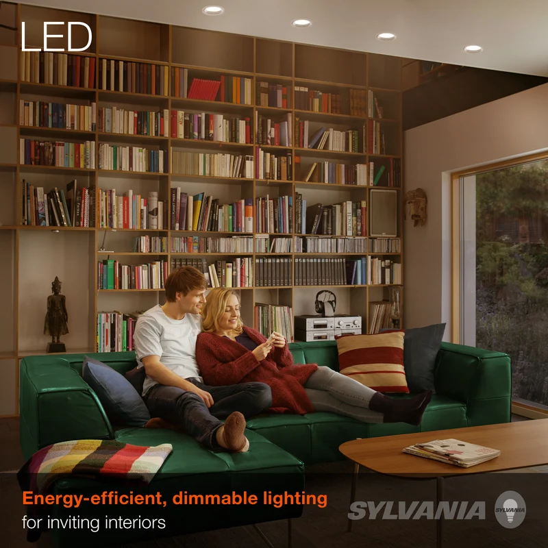SYLVANIA LED PAR38 100W Equivalent, Efficient 14W, Daylight Color Temperature 5000K - 2 PK