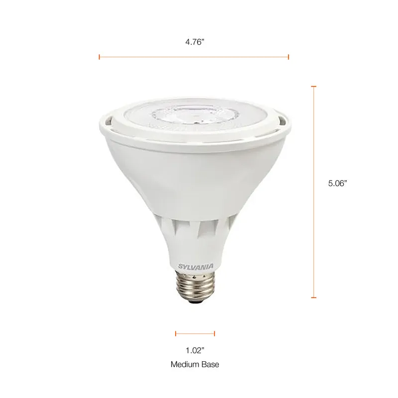 SYLVANIA LED PAR38 100W Equivalent, Efficient 14W, Daylight Color Temperature 5000K - 2 PK