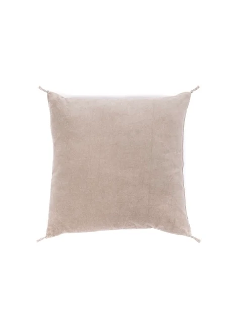 Coussin velours sable