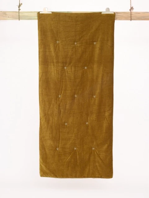 Edredon velours bronze