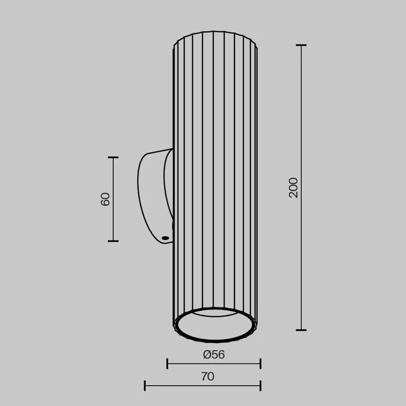 Applique Murale | CALIPSO (Cylindre Double)