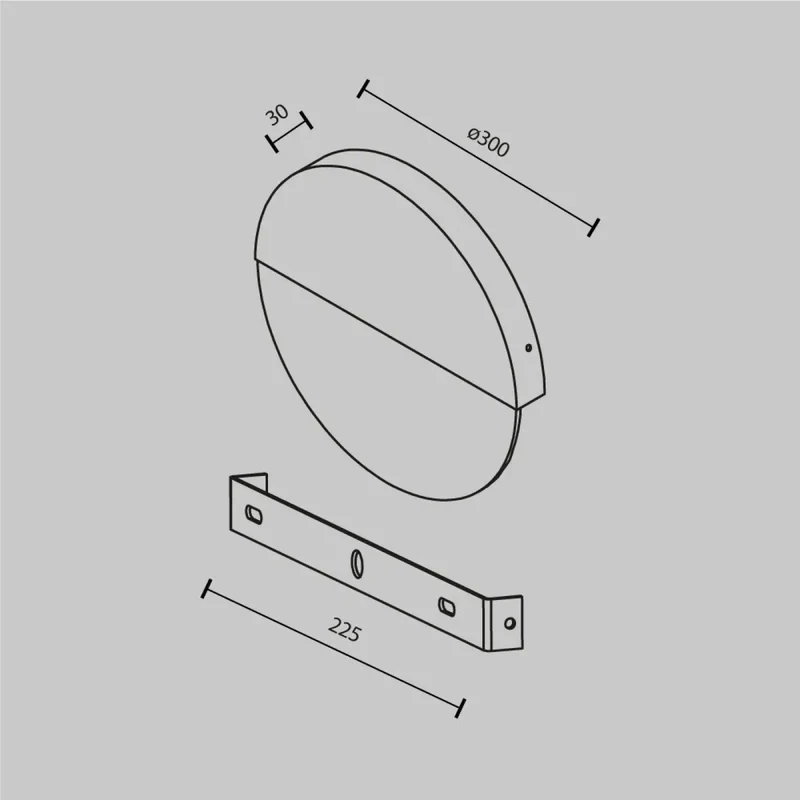 Applique Murale | JUPITER (Disque Ultra-Fin)