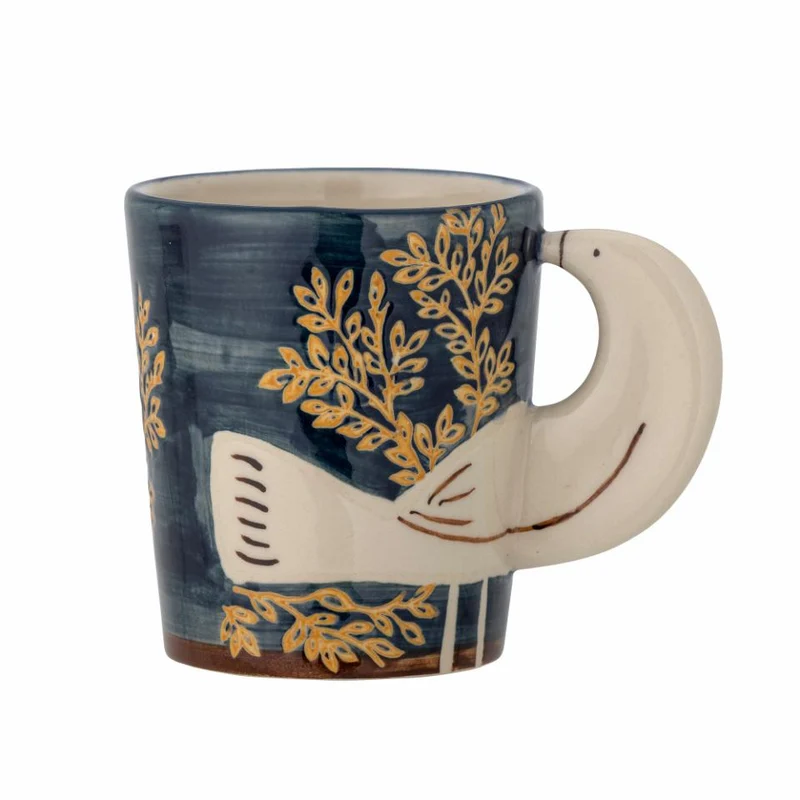 Tasse oiseaux bleu