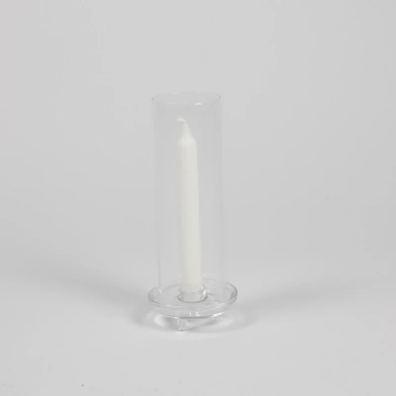 Bougeoir cylindre en verre