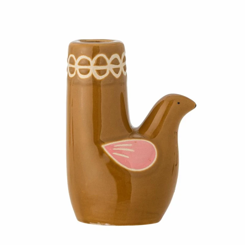 Bougeoir oiseau marron