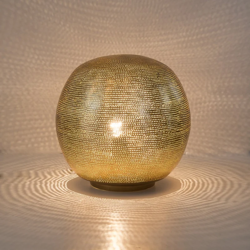 Lampe ronde gold 2 tailles