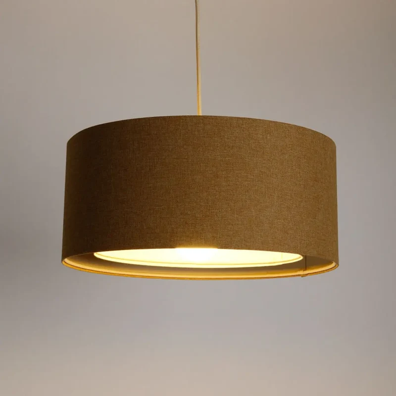 Suspension Luminaire | BOHO ELEGANT (Jaune Moutarde/Écru)