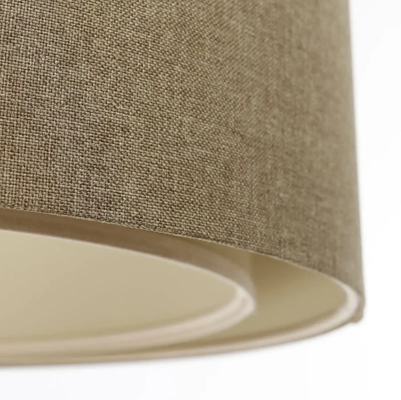 Suspension Luminaire | DUO BOHO ELEGANT (Marron Sable/Écru)