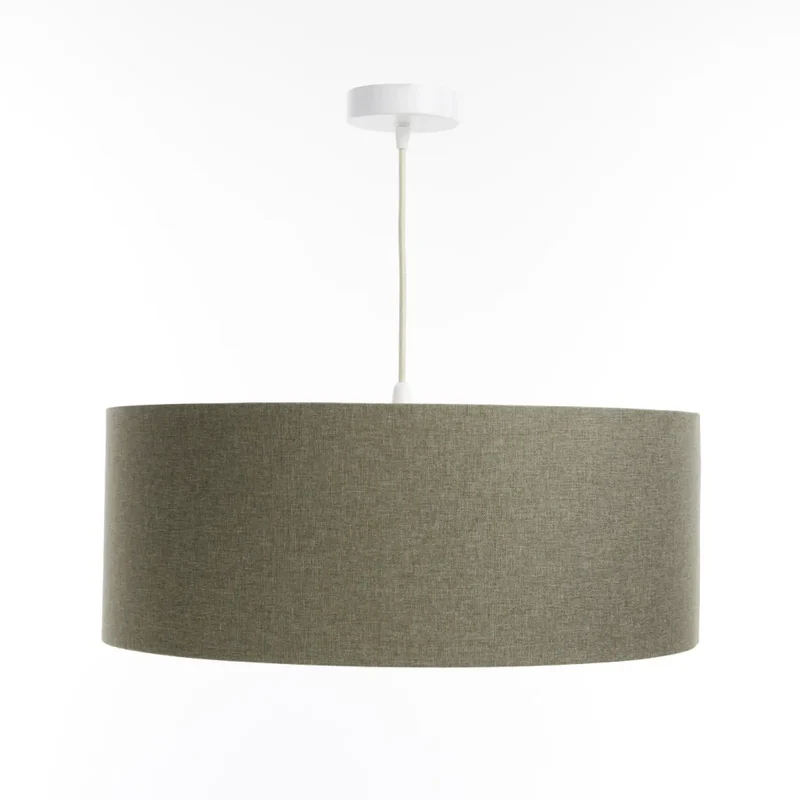 Suspension Luminaire | DUO BOHO ELEGANT (Vert Gris/Écru)