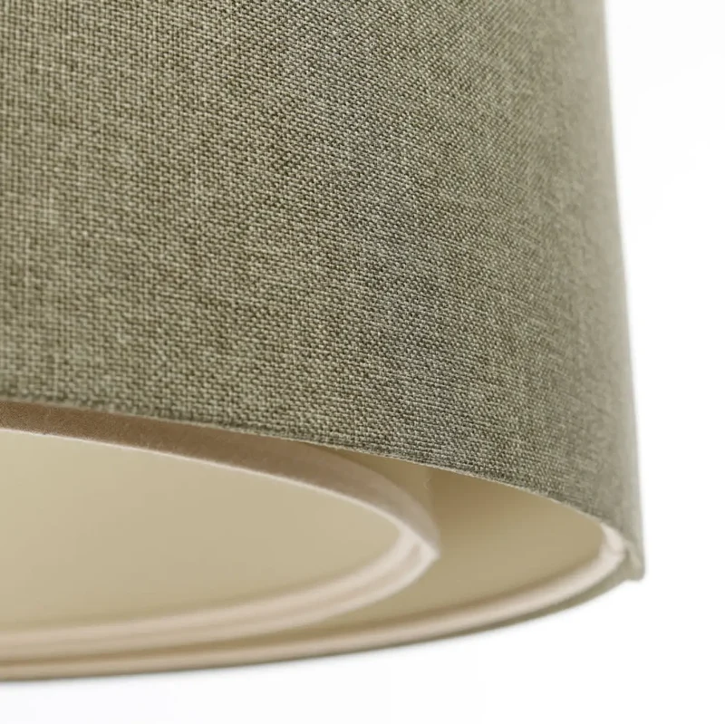 Suspension Luminaire | DUO BOHO ELEGANT (Vert Gris/Écru)