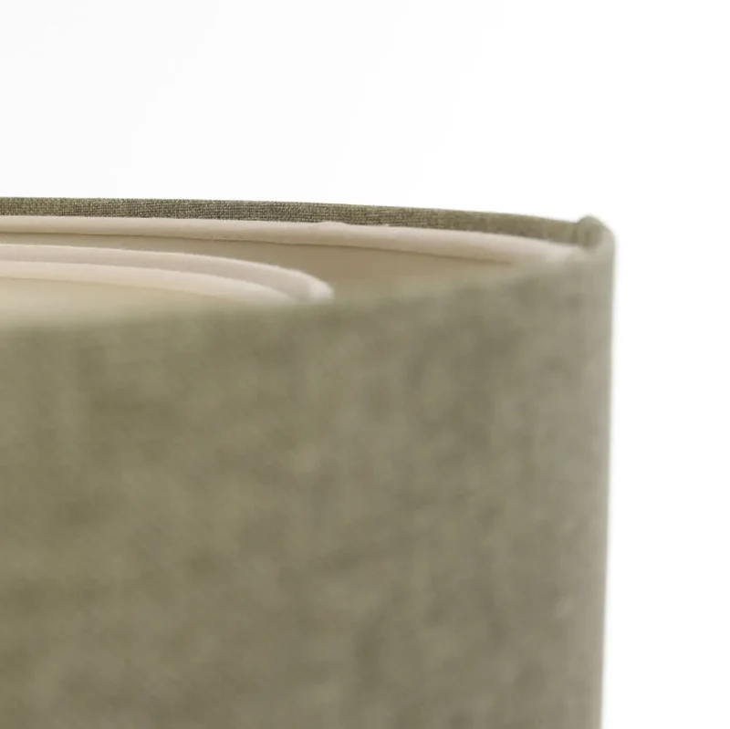 Suspension Luminaire | DUO BOHO ELEGANT (Vert Gris/Écru)