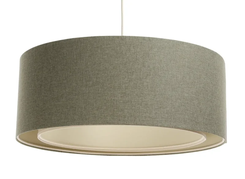 Suspension Luminaire | DUO BOHO ELEGANT (Vert Gris/Écru)