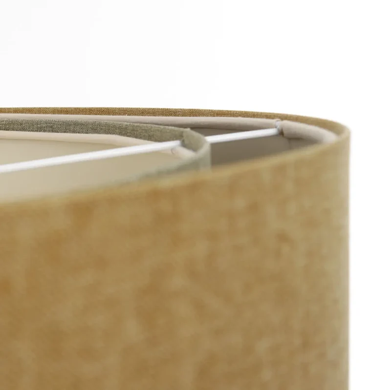 Suspension Luminaire| DUO BOHO ELEGANT (Jaune Moutarde/Olive/Ecru)