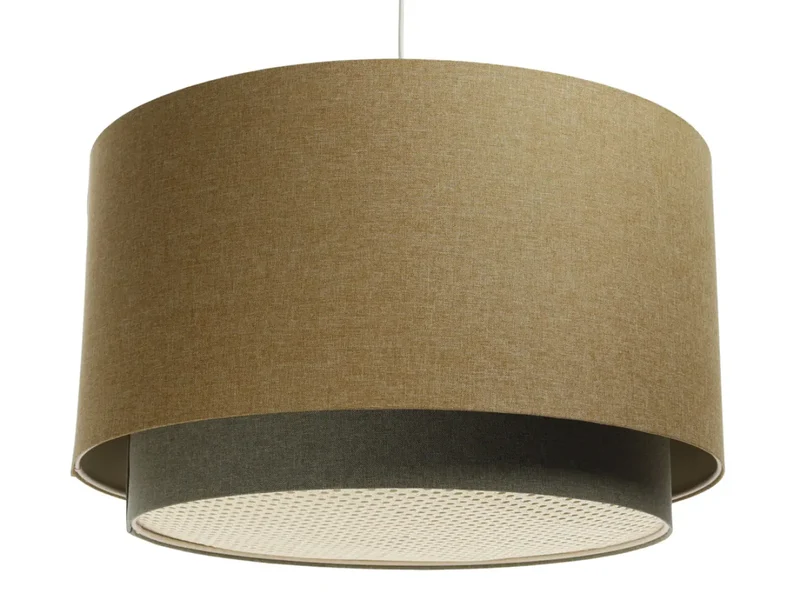 Suspension Luminaire | RATTAN Diffuser (Jaune Moutarde/Gris Vert/Ecru)