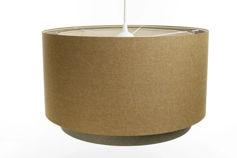 Suspension Luminaire | RATTAN Diffuser (Jaune Moutarde/Gris Vert/Ecru)