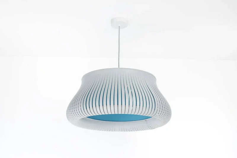 Suspension Luminaire | OBLO (Blanc/Bleu Clair)