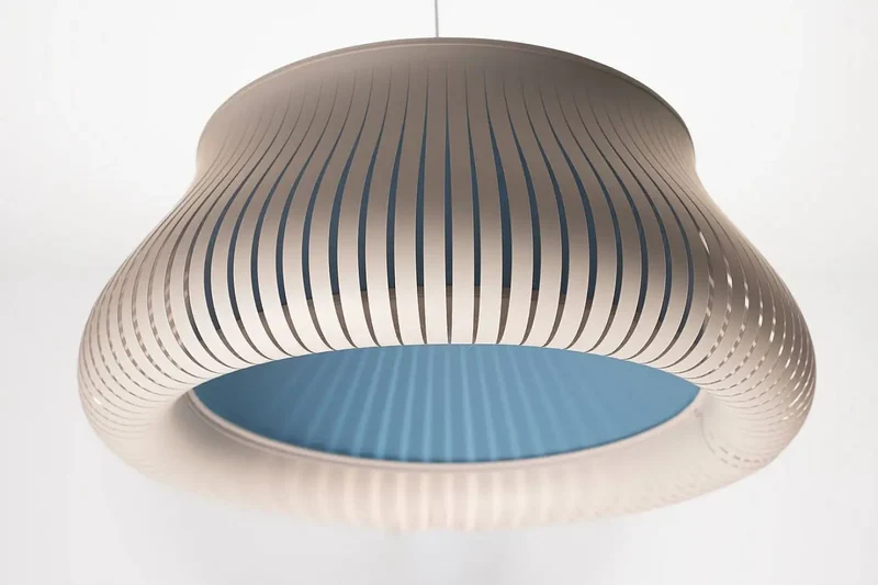 Suspension Luminaire | OBLO (Blanc/Bleu Clair)