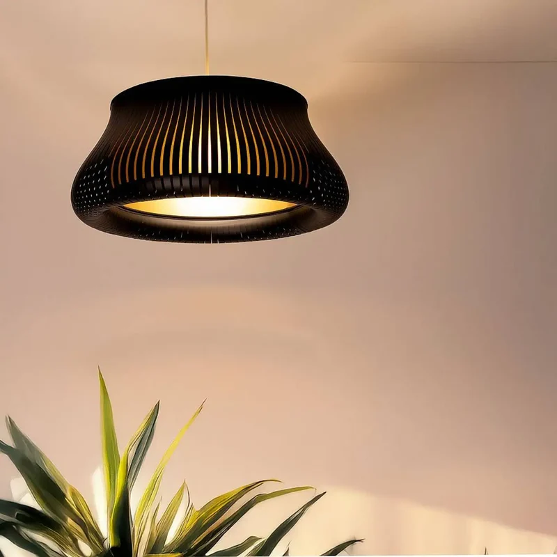 Suspension Luminaire | OBLO (Noir/Doré)